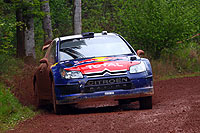 Essais C4 WRC terre avec Kimi Raikkonen