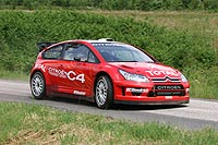 Essais C4 WRC avec Sébastien Loeb